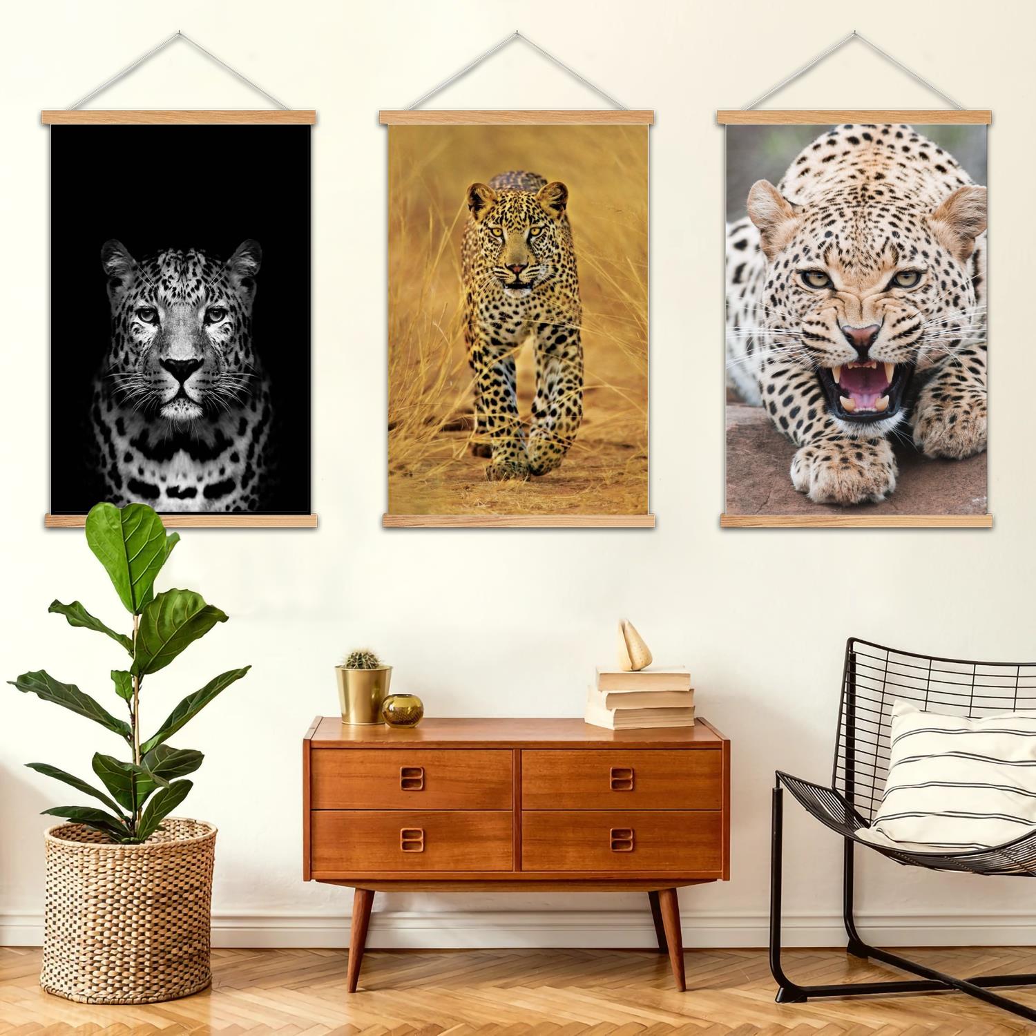 Art Print Framed - stampa leopardata Pittura murale con cornice