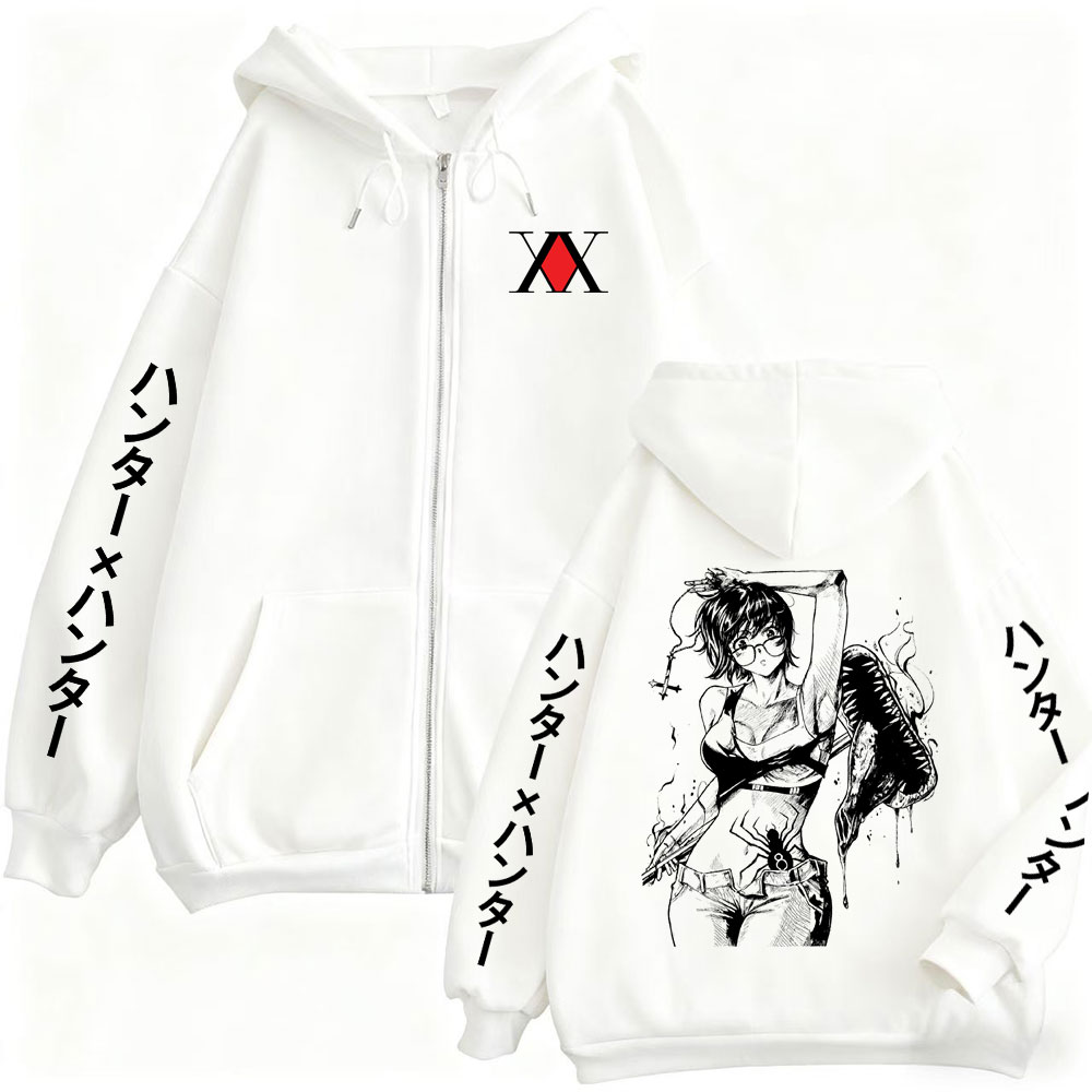 Anime Merch Hoodie - Felpa con Cappuccio e Zip Hunter
