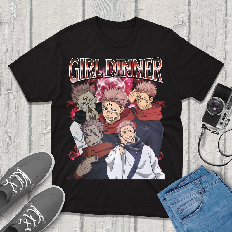 Premium Anime Merchandise - T-shirt Sukuna Jujutsu-Kaisen Streetwear Abbigliamento di