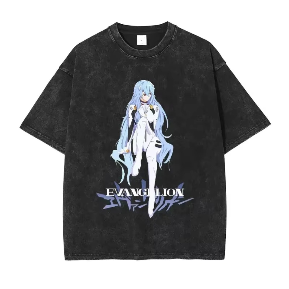 Anime Merchandise Store Japan - T-shirt da uomo oversize Abbigliamento EVA