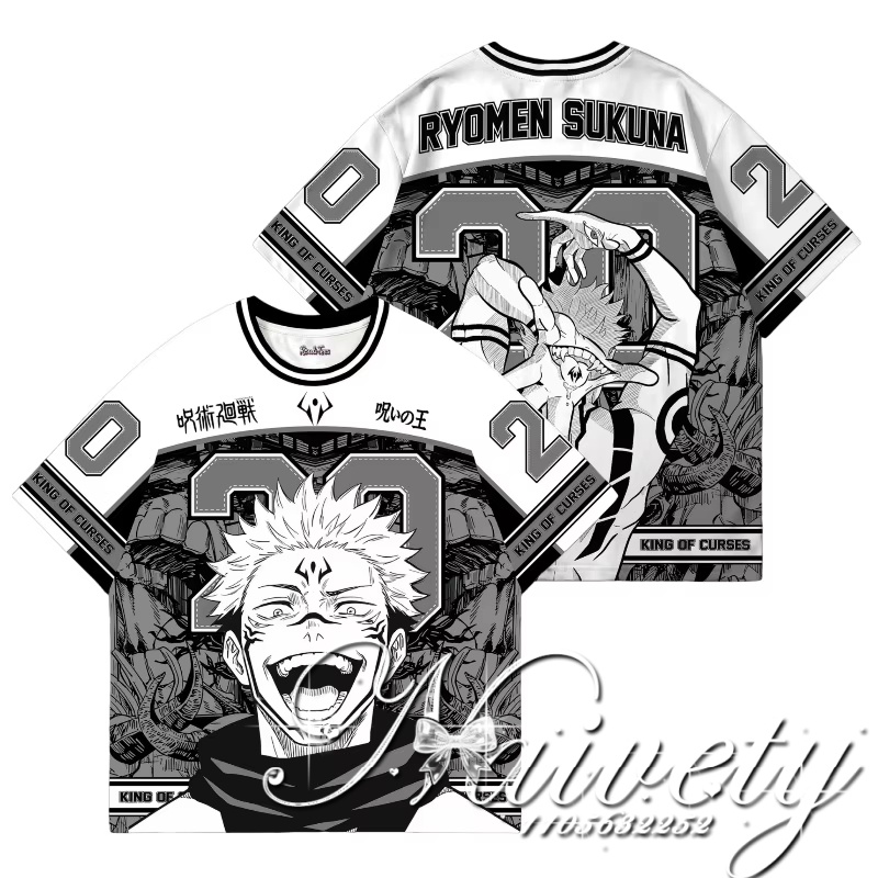Anime Themed Merchandise - Maglia da Baseball Oversize Unisex Anime