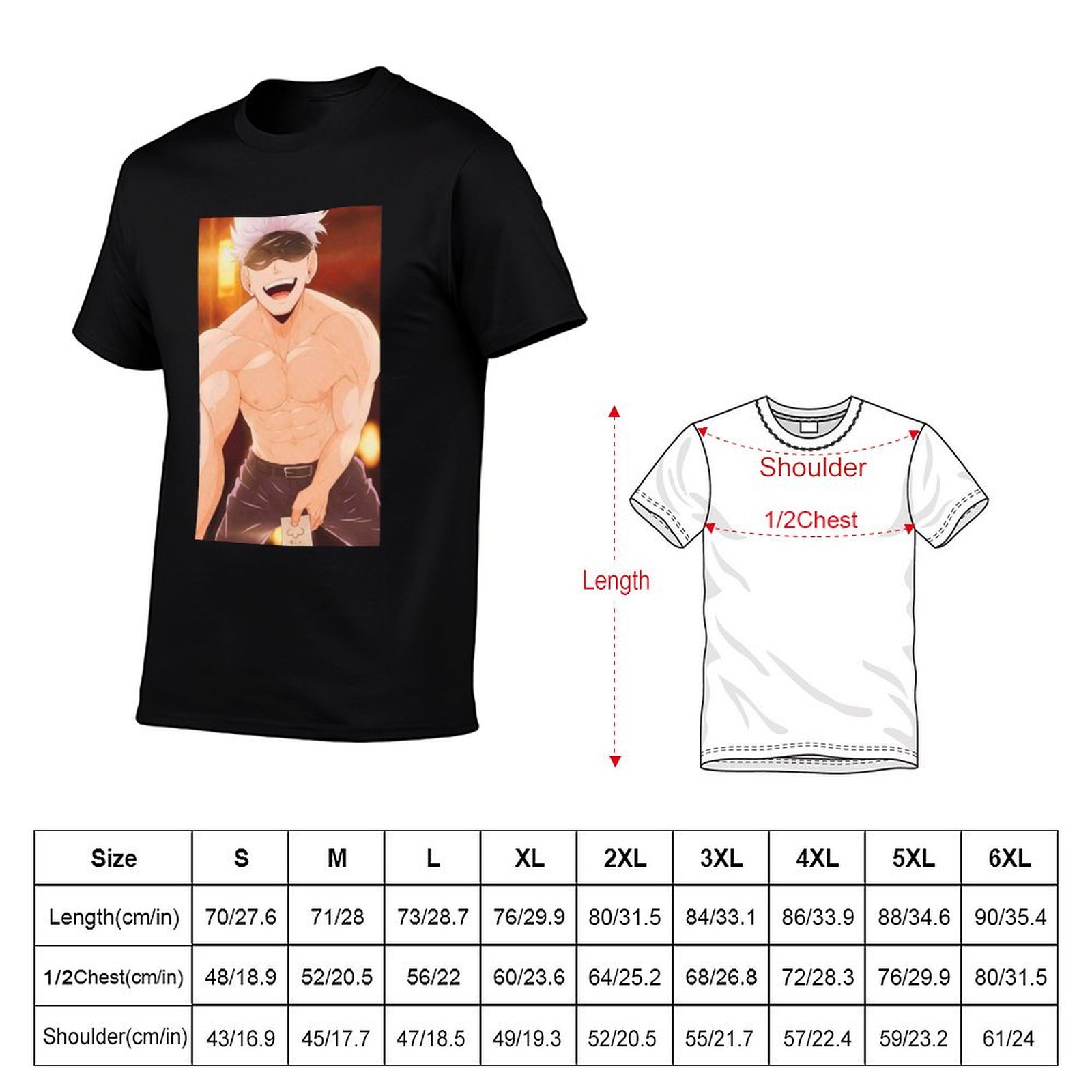 T-shirt Gojo Satoru Merchandis - Anime Merchandise China recensione e prezzo