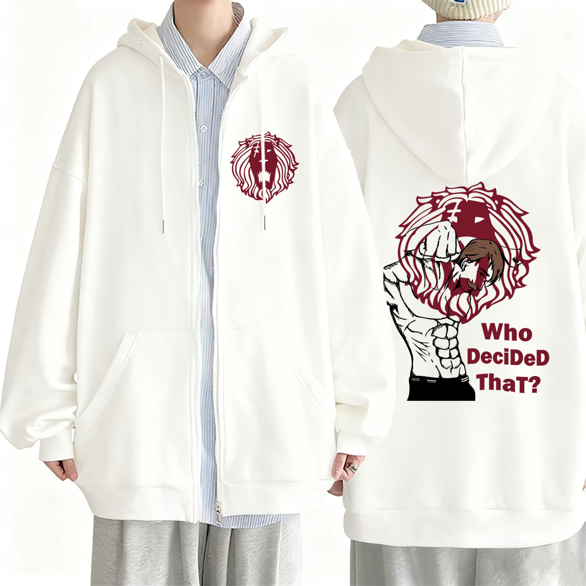 Felpa con cappuccio e zip Over - Anime Merch Hoodie recensione e prezzo